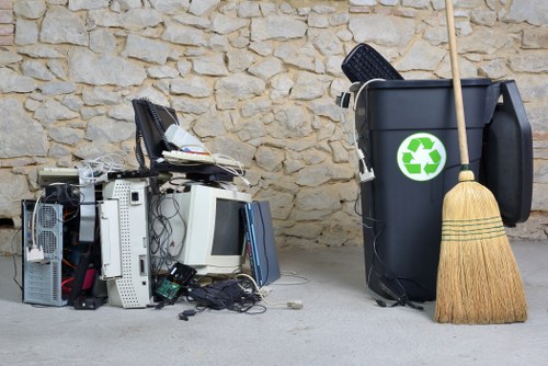 Recycling construction materials at Highbury site